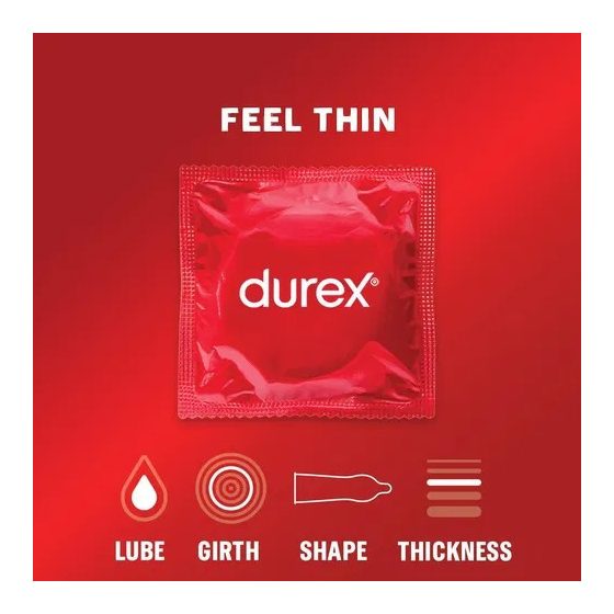 Durex Feel Thin - élethű érzés óvszer (3db)