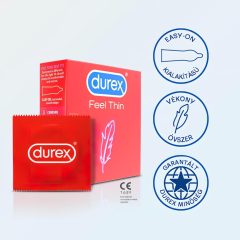 Durex Feel Thin - élethű érzés óvszer (3db)