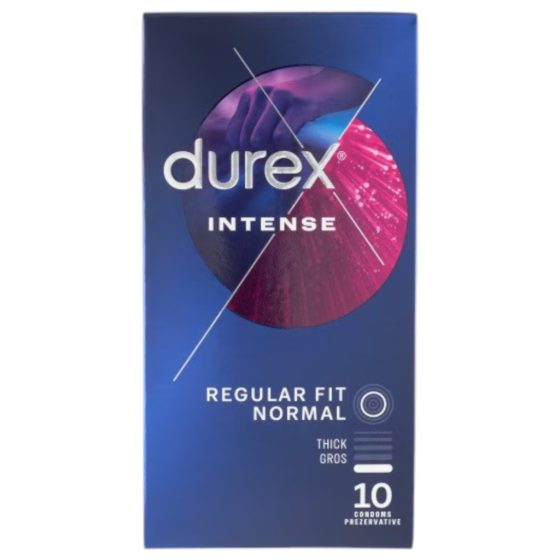 Durex Intense - bordázott és pontozott óvszer (10db) -