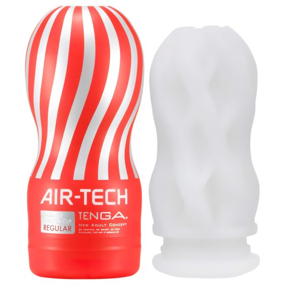 TENGA Air Tech Regular - többször használható maszturbátor (fehér)