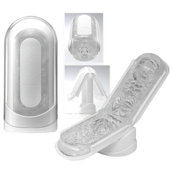 TENGA Flip Zero - szuper-maszturbátor (fehér)