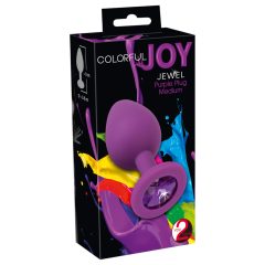 Colorful JOY - szilikon anál plug - közepes (lila)