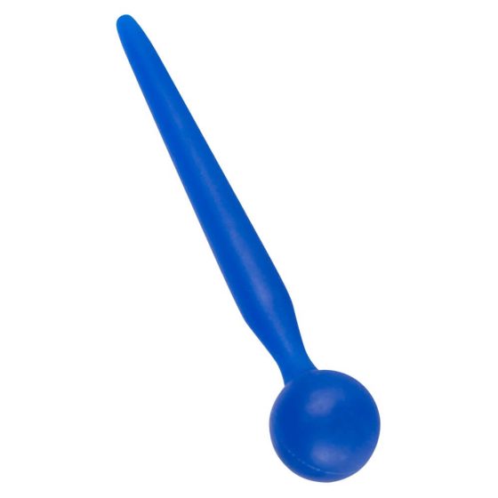 Dilator Sperm Stopper - gömbös, szilikon húgycsőtágító dildó (kék)