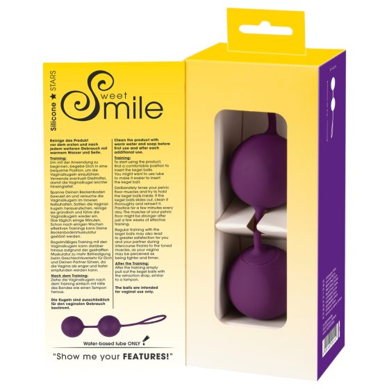 SMILE XXL Balls - óriás gésagolyók (lila)