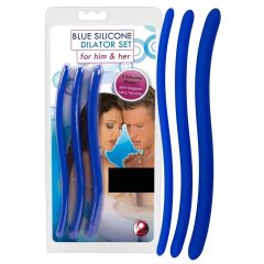   You2Toys - DILATOR - kék szilikon húgycsőtágító dildó szett (3db)