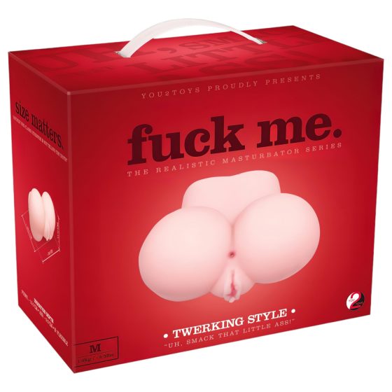 / You2Toys - fuck me Twerking Style - élethű vagina és popó (natúr)