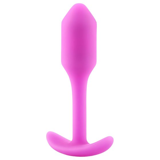 b-vibe Snug Plug 1 - anál plug belső súllyal (55g) - pink