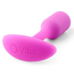   b-vibe Snug Plug 1 - anál dildó belső súllyal (55g) - pink