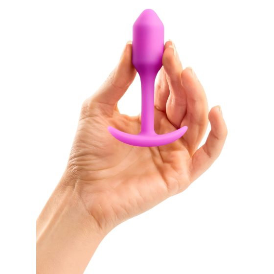 b-vibe Snug Plug 1 - anál plug belső súllyal (55g) - pink