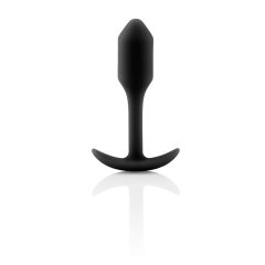   b-vibe Snug Plug 1 - anál dildó belső súllyal (55g) - fekete