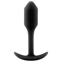   b-vibe Snug Plug 1 - anál dildó belső súllyal (55g) - fekete