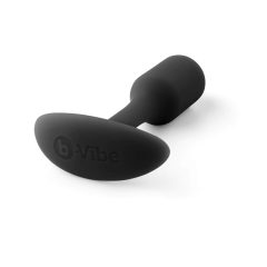   b-vibe Snug Plug 1 - anál dildó belső súllyal (55g) - fekete