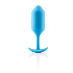   b-vibe Snug Plug 3 - dupla golyós anál dildó (180g) - kék