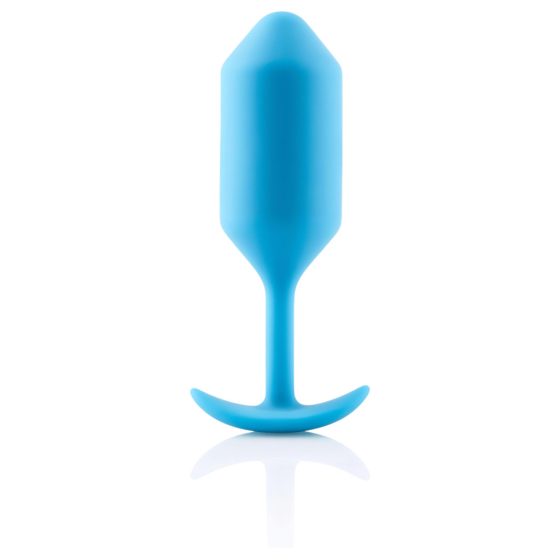 b-vibe Snug Plug 3 - dupla golyós anál dildó (180g) - kék