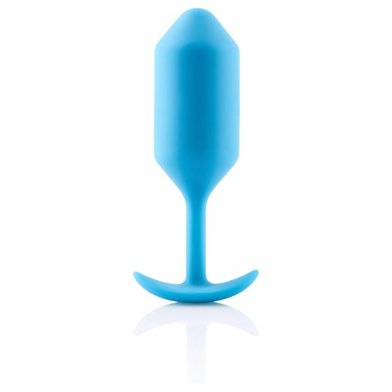 b-vibe Snug Plug 3 - dupla golyós anál plug (180g) - kék