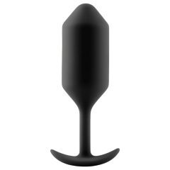   b-vibe Snug Plug 3 - dupla golyós anál plug (180g) - fekete