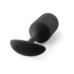   b-vibe Snug Plug 3 - dupla golyós anál dildó (180g) - fekete