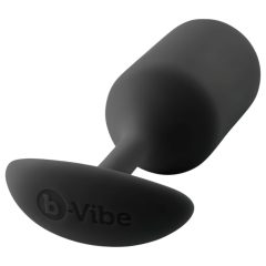   b-vibe Snug Plug 3 - dupla golyós anál dildó (180g) - fekete