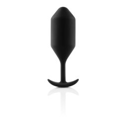   b-vibe Snug Plug 4 - dupla golyós anál dildó (257g) - fekete