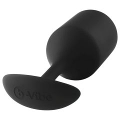   b-vibe Snug Plug 4 - dupla golyós anál dildó (257g) - fekete