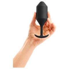   b-vibe Snug Plug 4 - dupla golyós anál dildó (257g) - fekete