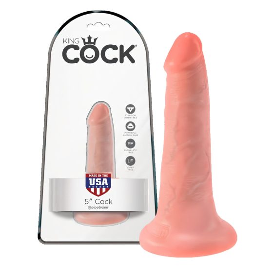 King Cock 5 dildó (13 cm) - natúr