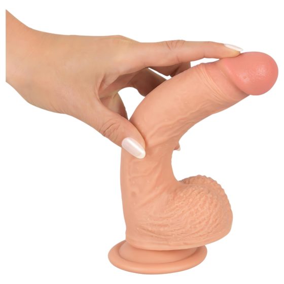 realistixxx - tapadótalpas élethű dildó (22cm) - natúr