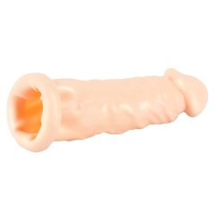   You2Toys - Silicone - hosszabbító péniszköpeny (natúr) - 19cm