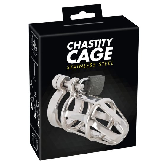 You2Toys - Chastity Cage - fém péniszketrec, lakattal