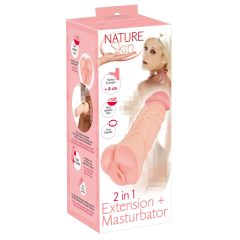 Nature Skin - 2in1 műpunci és péniszköpeny (natúr)