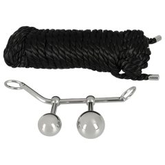   You2Toys Bondage Plugs - fém tágító gömbök (149g) - ezüst