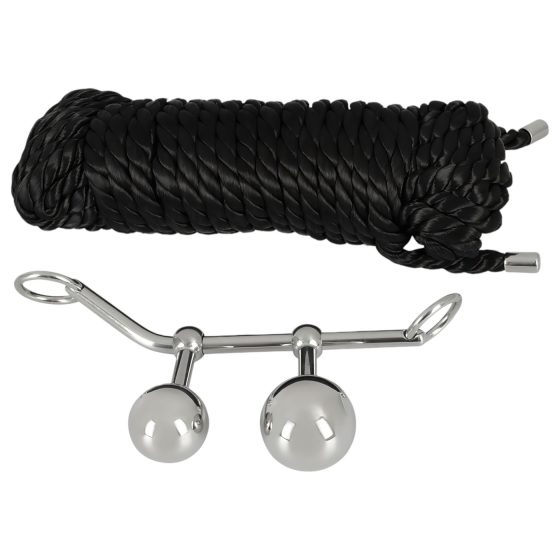 You2Toys Bondage Plugs - fém tágító gömbök (149g) - ezüst