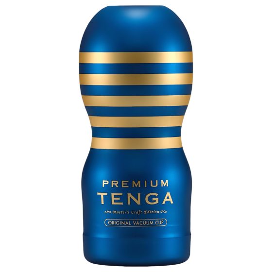 TENGA Premium Original - eldobható maszturbátor (kék)