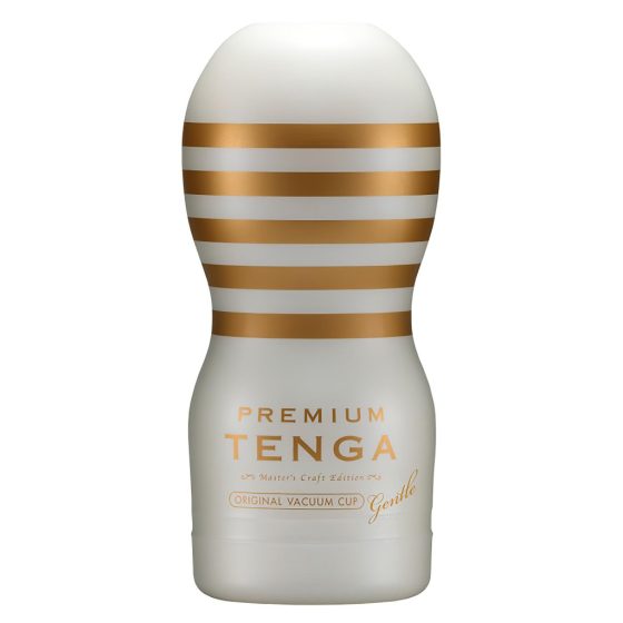 TENGA Premium Gentle - eldobható maszturbátor (fehér)