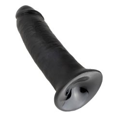 King Cock 10 - nagy tapadótalpas dildó (25cm) - fekete