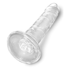 King Cock Clear 6 - tapadótalpas dildó (15cm)