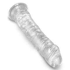 King Cock Clear 8 - tapadótalpas, nagy dildó (20cm)