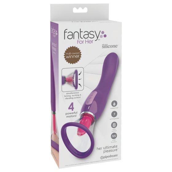 Fantasy - akkus, 3in1 vibrátor (lila)