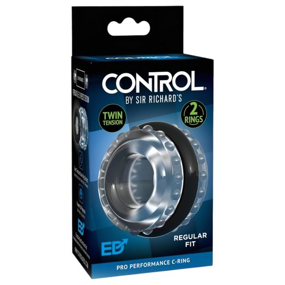 Control Pro Performance C-Ring - variálható péniszgyűrű (áttetsző)