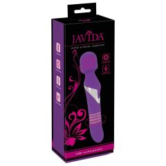 Javida Wand & Pearl - 2in1 masszírozó vibrátor (lila)