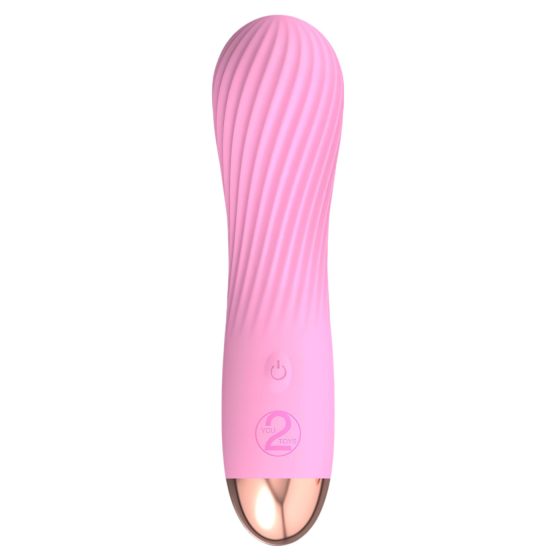 Cuties Mini - akkus, vízálló, spirális vibrátor (pink)