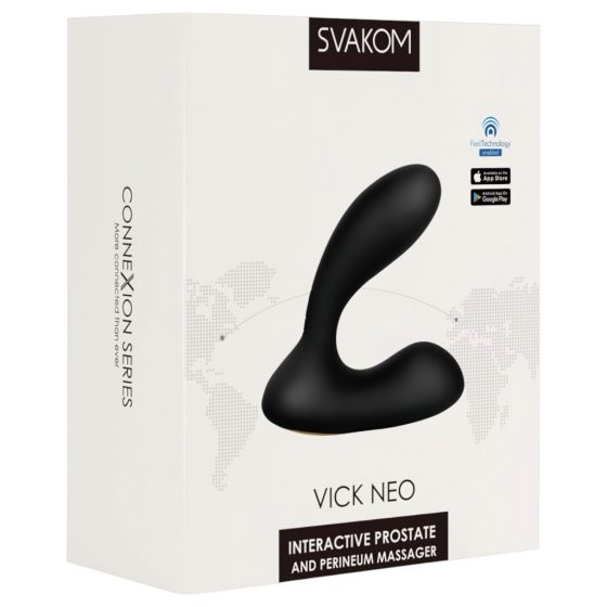 Svakom Vick Neo - akkus VR anál vibrátor (fekete)