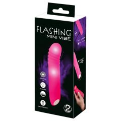   You2Toys - Flashing Mini Vibe - akkus, világító vibrátor (pink)