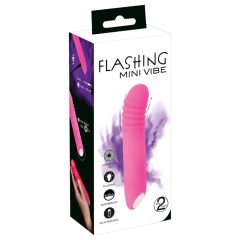   You2Toys - Flashing Mini Vibe - akkus, világító vibrátor (pink)