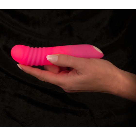 You2Toys - Flashing Mini Vibe - akkus, világító vibrátor (pink)