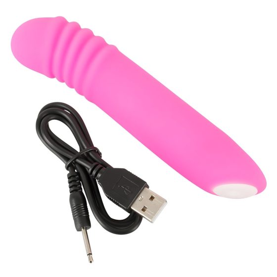 You2Toys - Flashing Mini Vibe - akkus, világító vibrátor (pink)