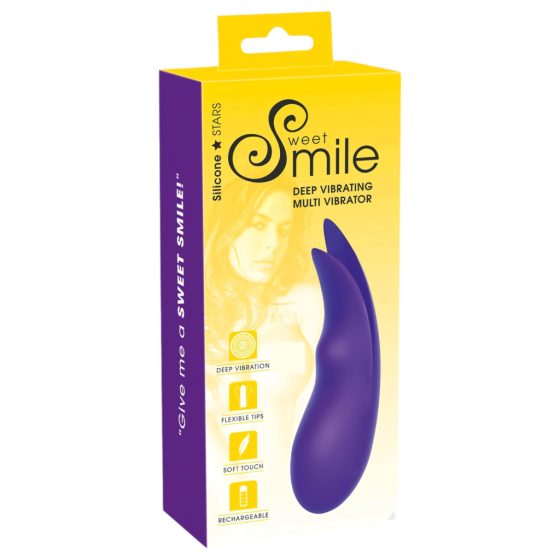 SMILE Multi - akkus, extra erős csiklóvibrátor (lila)