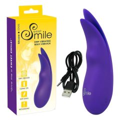 SMILE Multi - akkus, extra erős csiklóvibrátor (lila)