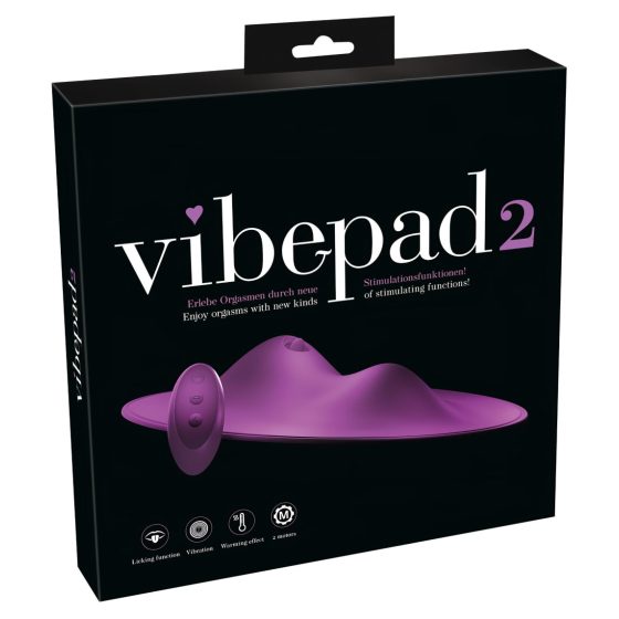 VibePad 2 - akkus, rádiós, nyaló párna vibrátor (lila)