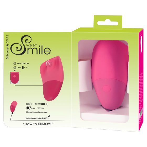 SMILE Thumping Touch - akkus, pulzáló csiklóvibrátor (pink)